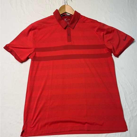 Lot of 4 Nike golf Men’s polo shirts stripped/solid size Medium shorts sleeves - Picture 6 of 16